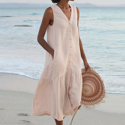 Estelle – Summer V-Neck Dress