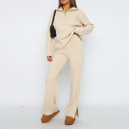 Mia Duo-Knit Flared Set