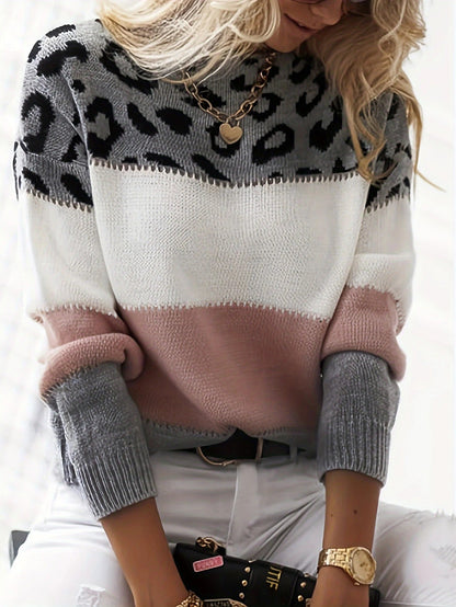 Giulia Leopard Print Sweater