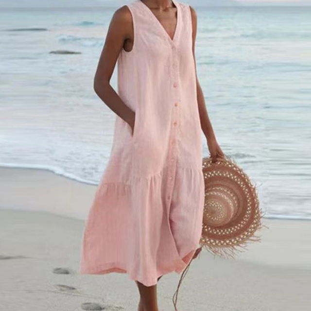 Estelle – Summer V-Neck Dress