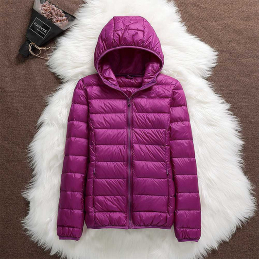 Henrietta Padded Spring Jacket | Purple