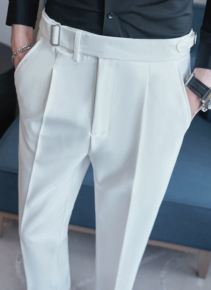 Tailored Palermo Trousers - White