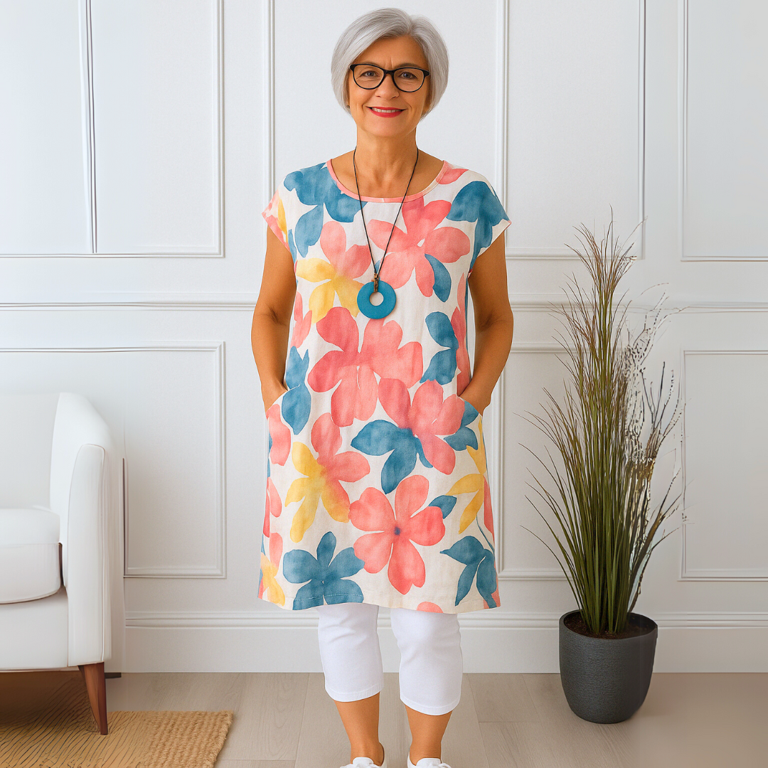 Emmeline – Elegant Butterfly Print Dress