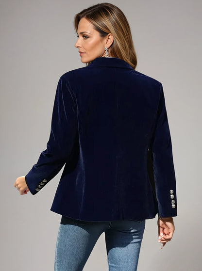 Henrietta – Elegant Velvet Blazer
