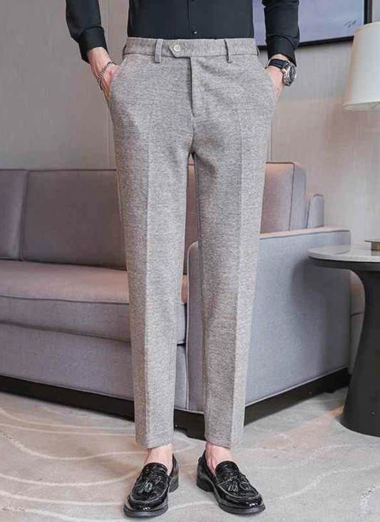 Valesca Wool-Mix Trousers - Stone