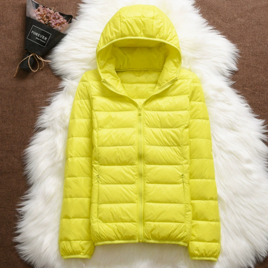 Henrietta Padded Spring Jacket | Yellow