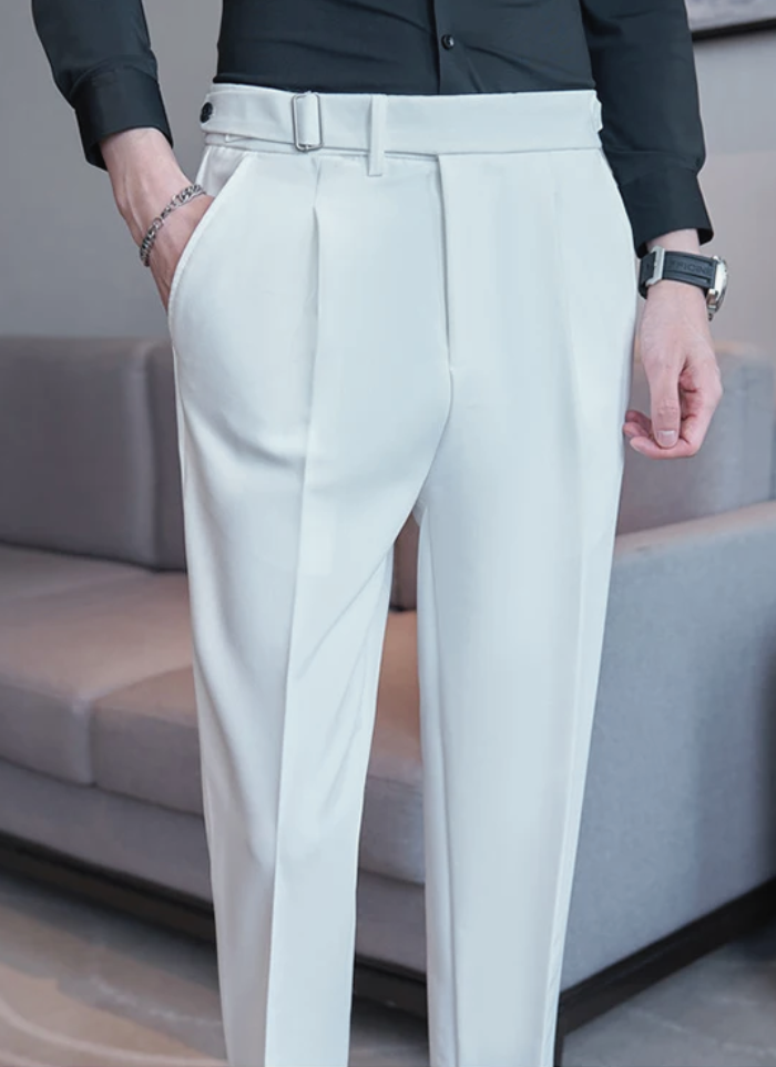 Tailored Palermo Trousers - White