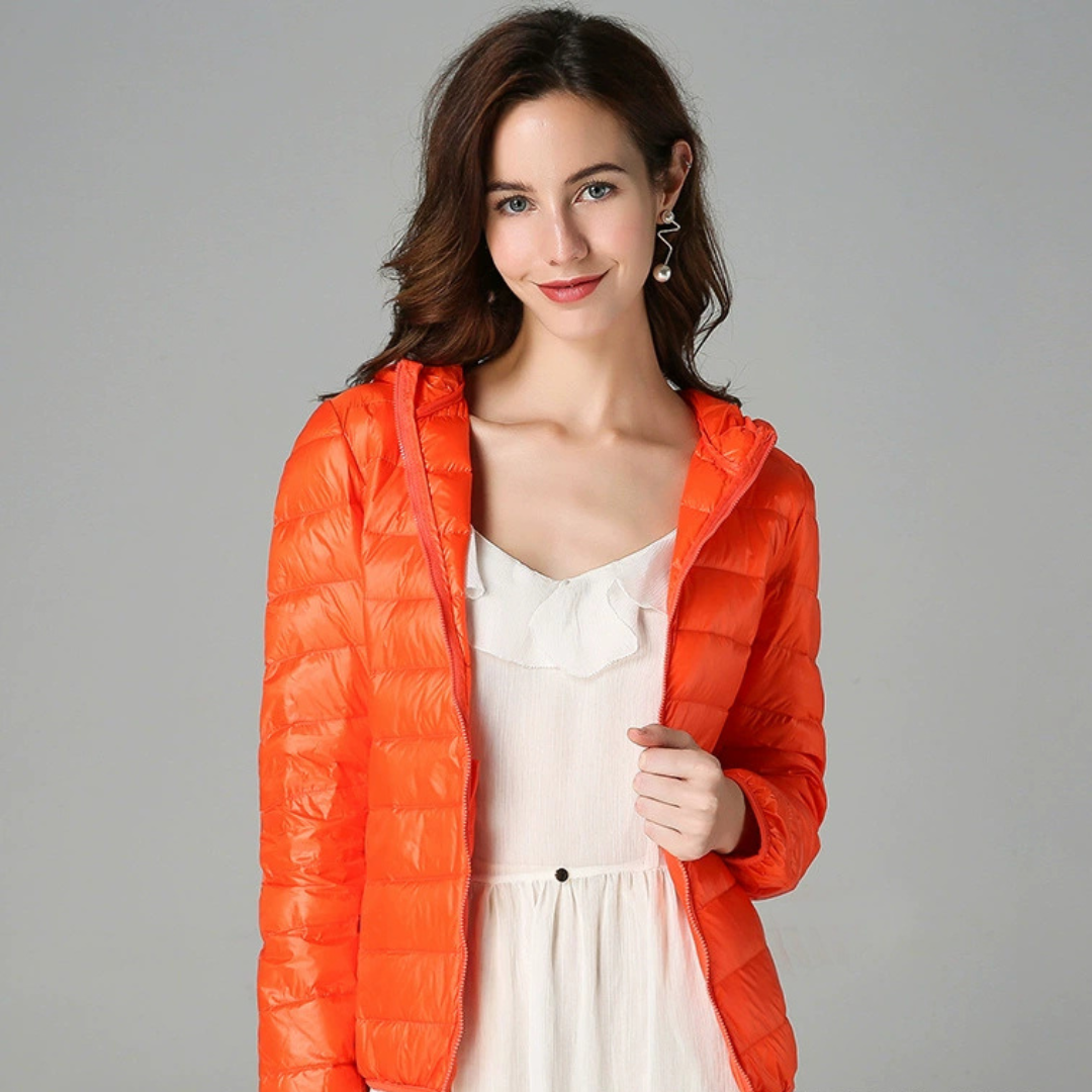 Henrietta - Padded Spring Jacket | Orange