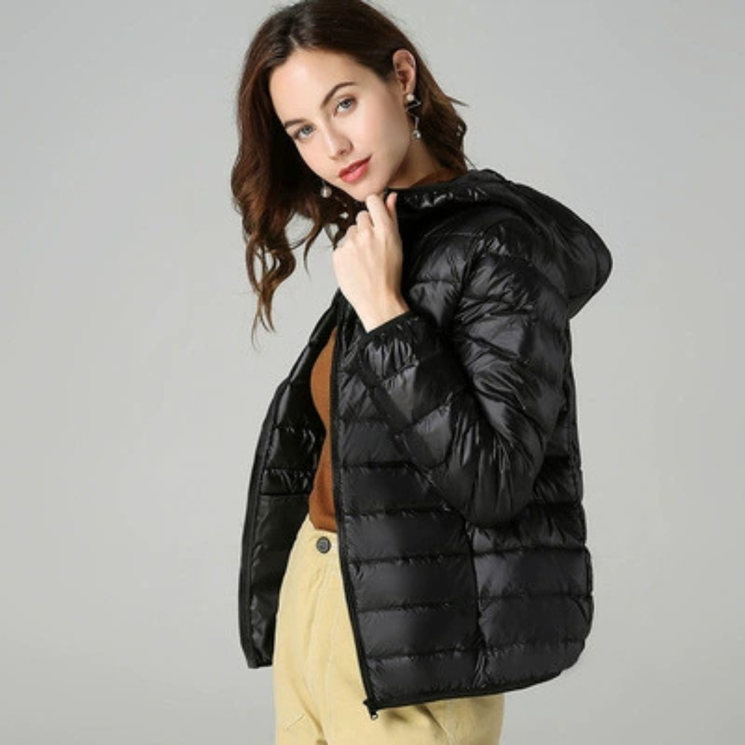 Henrietta - Padded Spring Jacket | Black
