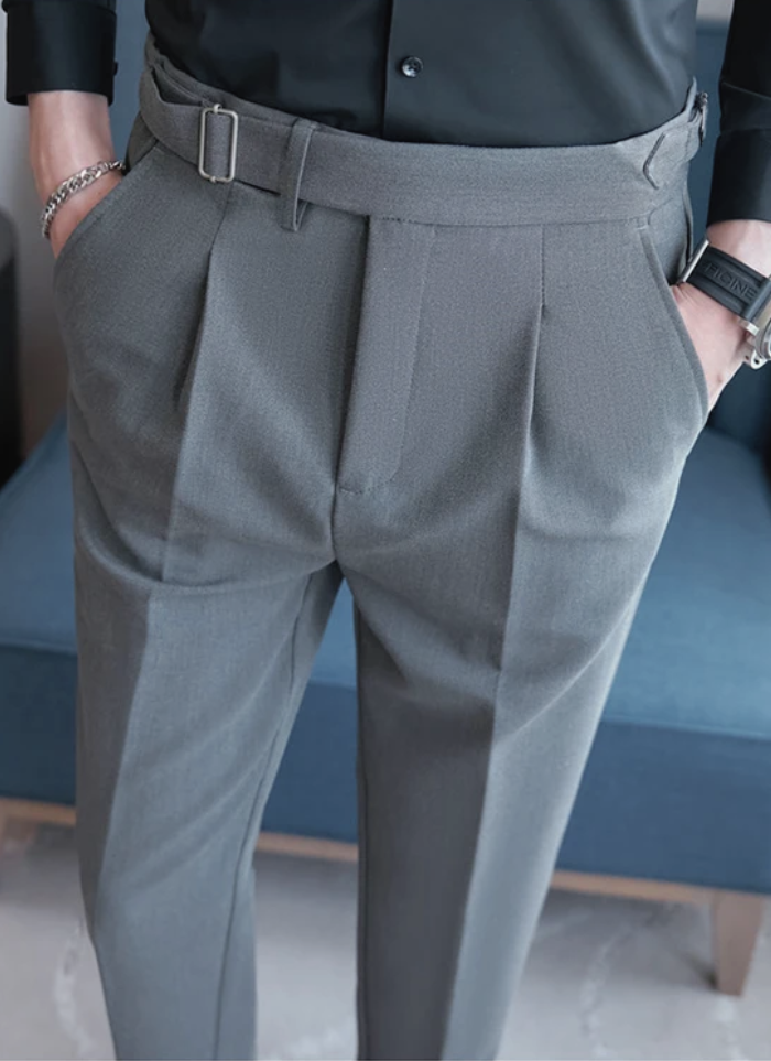 Tailored Palermo Trousers - Grey