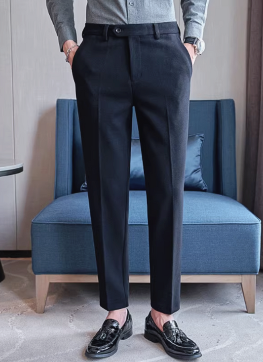 Valesca Wool-Mix Trousers - Black