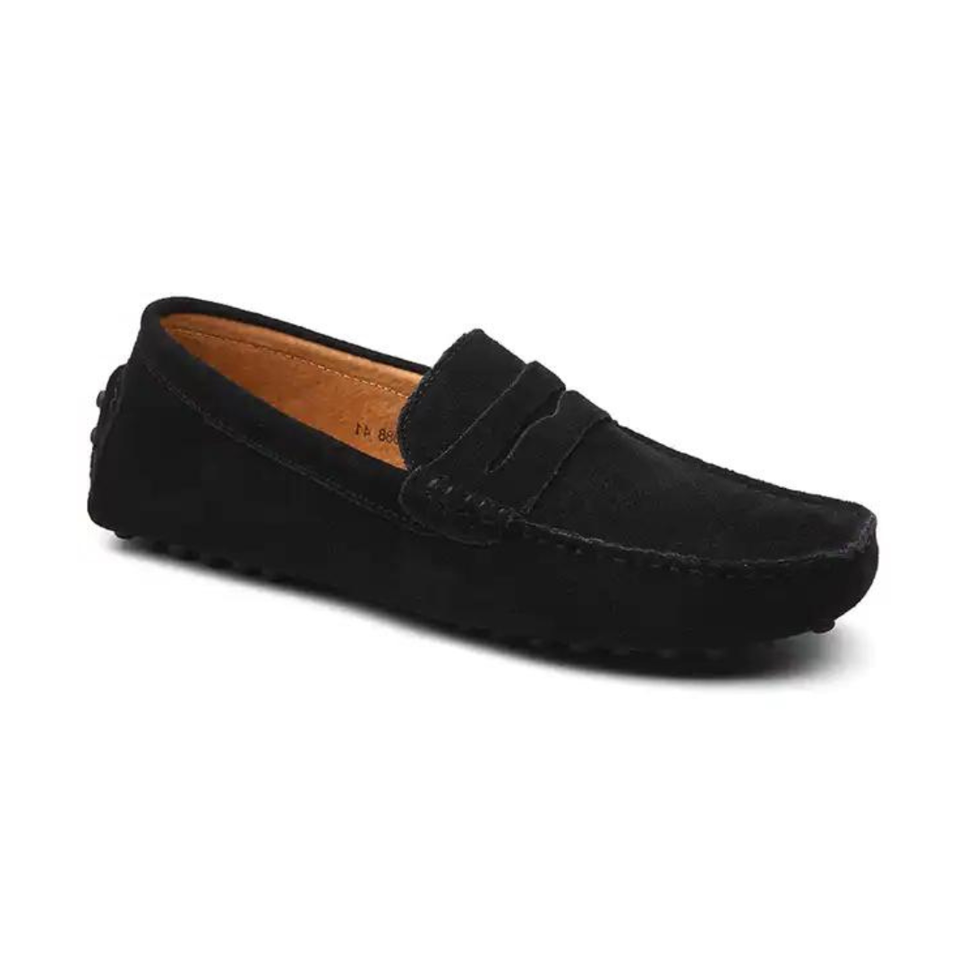 Vivia - Suede Driver Loafers