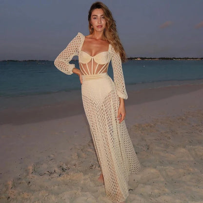 Charla -  Maxi Swimsuit And Skirt