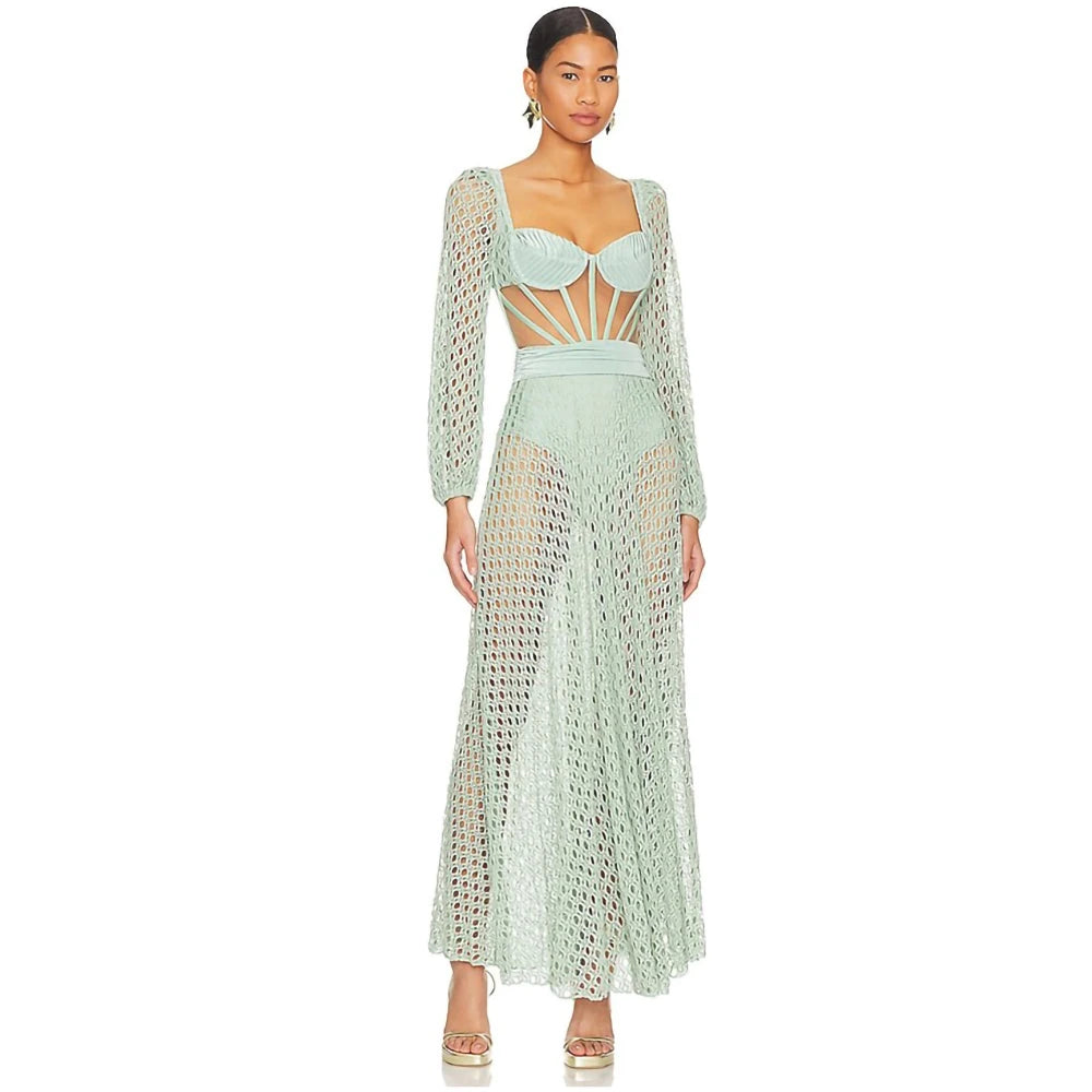 Charla -  Maxi Swimsuit And Skirt