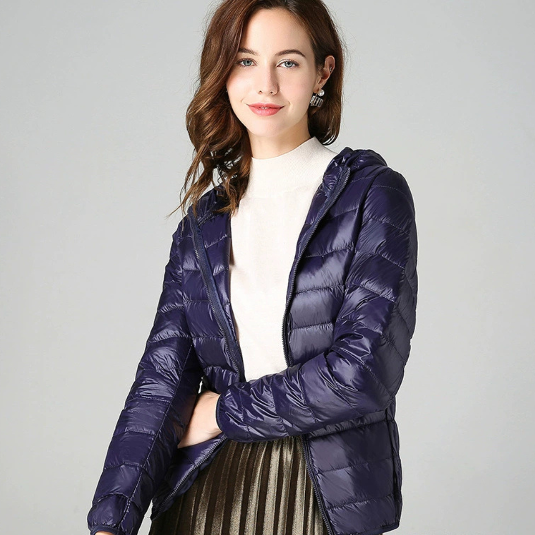 Henrietta Padded Spring Jacket | Navy Blue