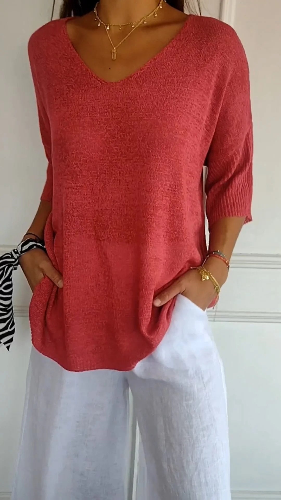 Bianca - V-neck knit