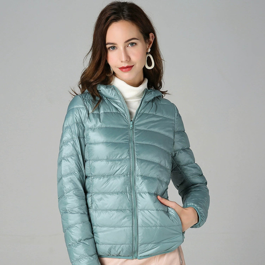 Henrietta – Padded Spring Jacket | Light Blue