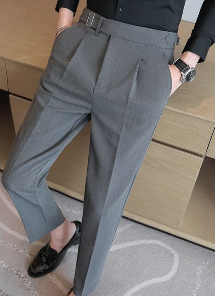 Tailored Palermo Trousers - Grey