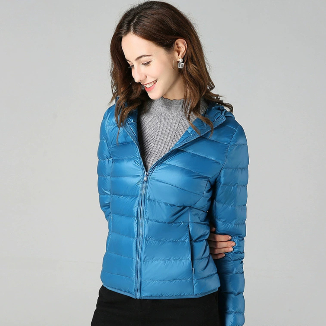 Henrietta Padded Spring Jacket | Sky Blue