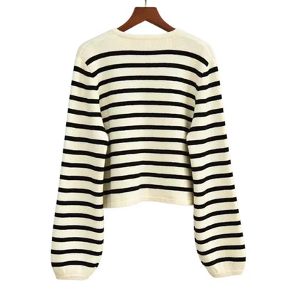 Luisa Striped Wool Vest