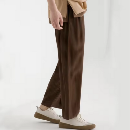 Matteo Ribbed Cotton Pantalon