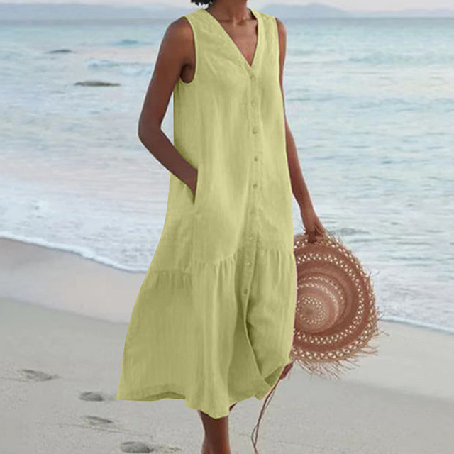 Estelle – Summer V-Neck Dress