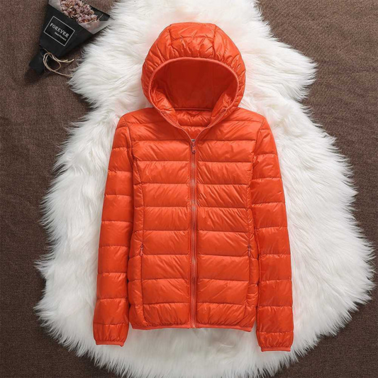 Henrietta - Padded Spring Jacket | Orange