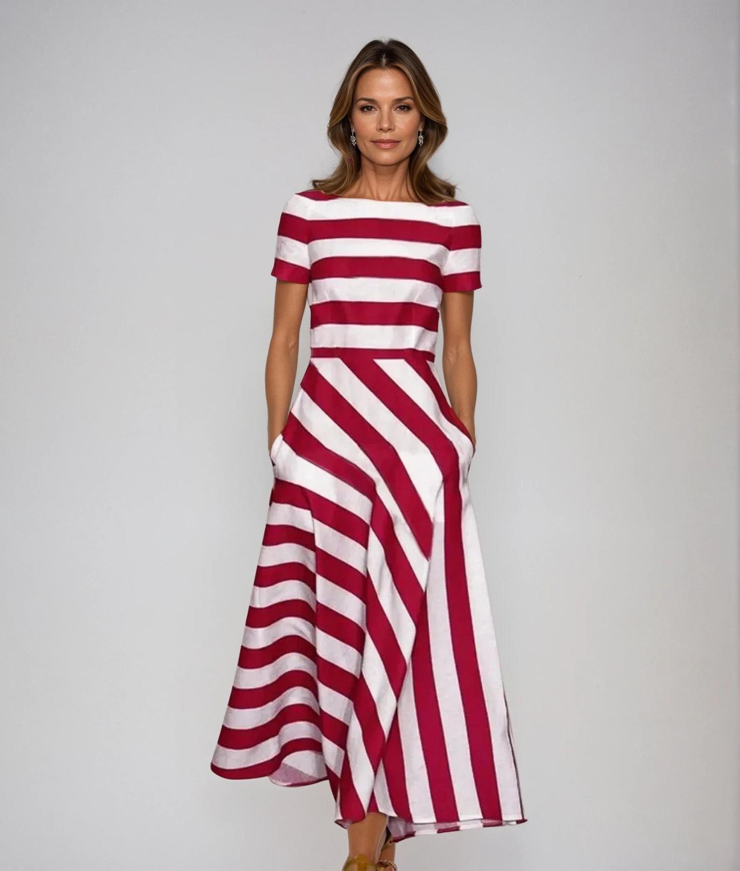 Clara Striped Maxi Dress