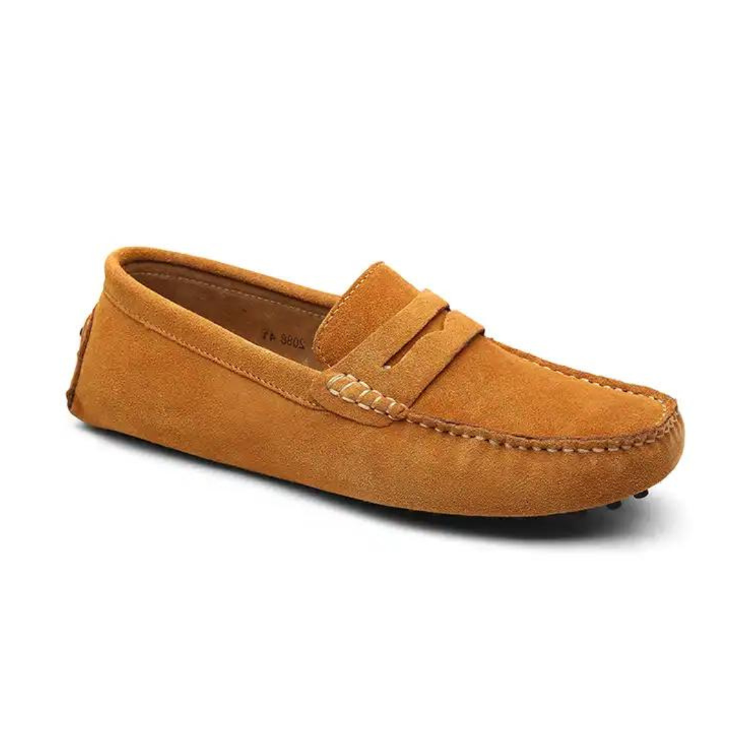 Vivia - Suede Driver Loafers