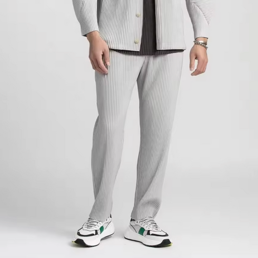 Matteo Ribbed Cotton Pantalon
