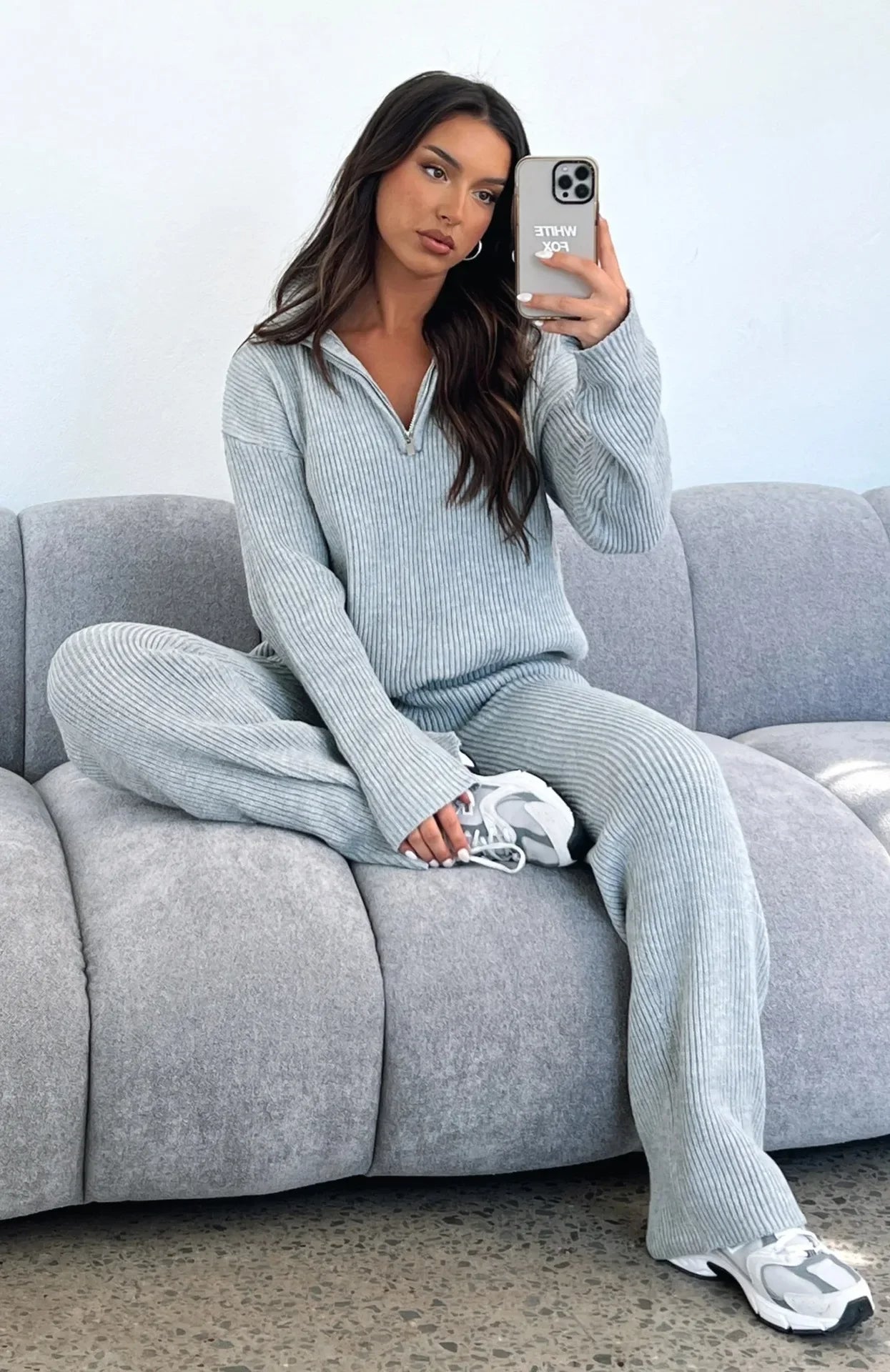 Mia Duo-Knit Flared Set