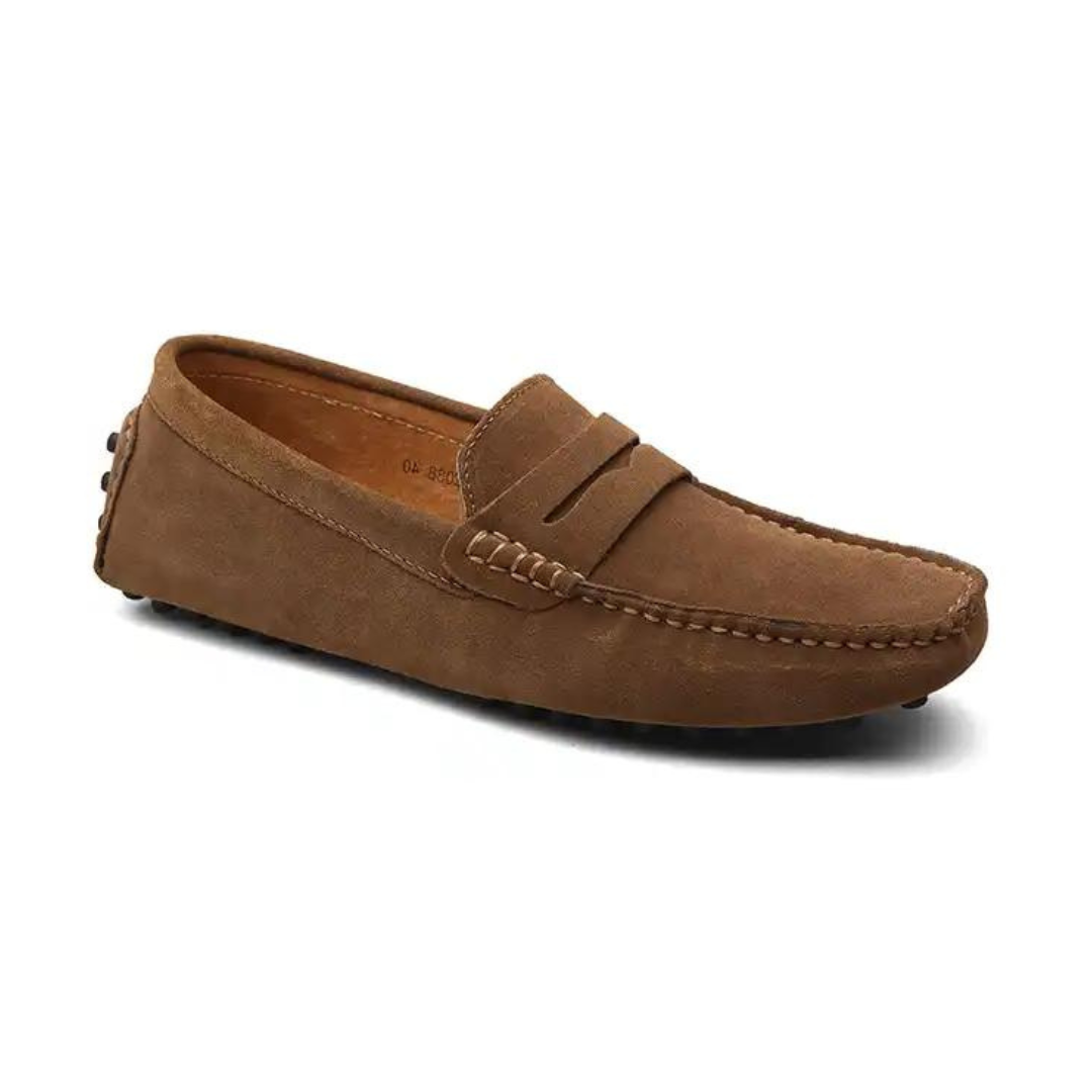 Vivia - Suede Driver Loafers