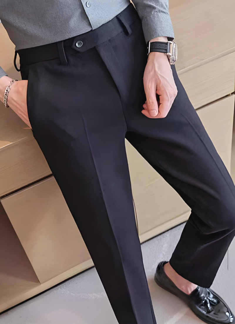 Valesca Wool-Mix Trousers - Black