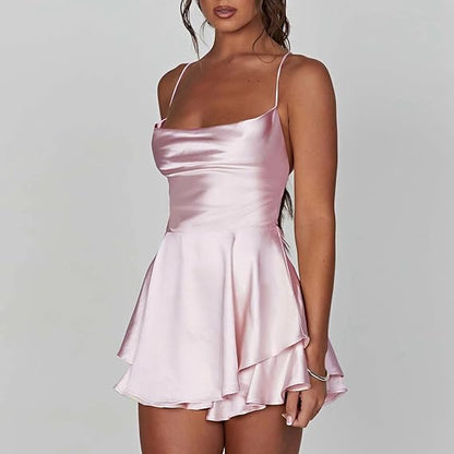 Bella - Backless Satin Dress