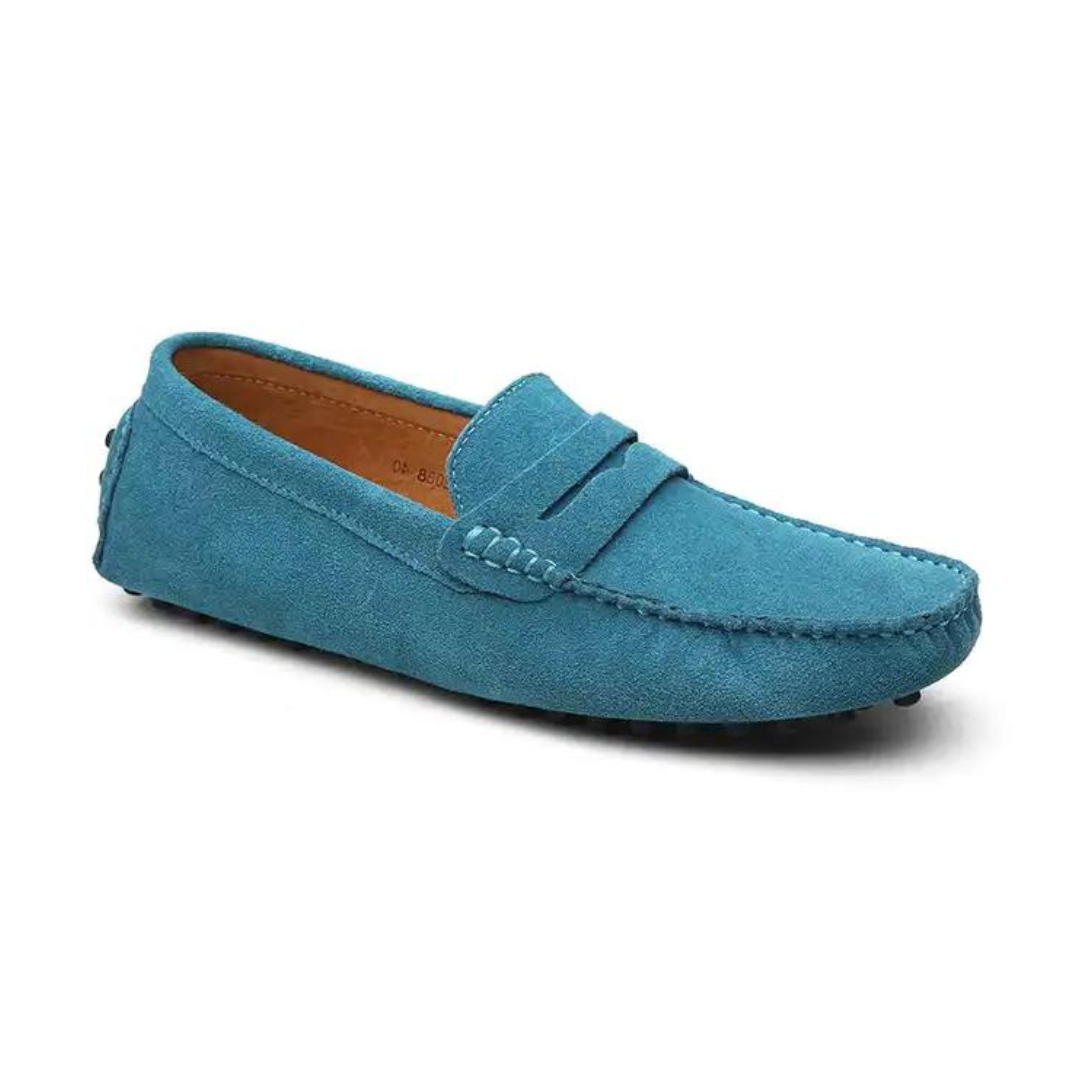Vivia - Suede Driver Loafers