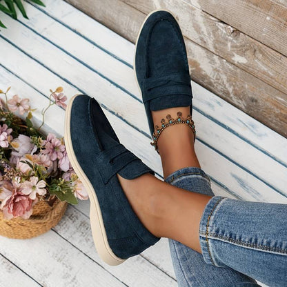 Monaco Women's Solid Color Flat Loafers