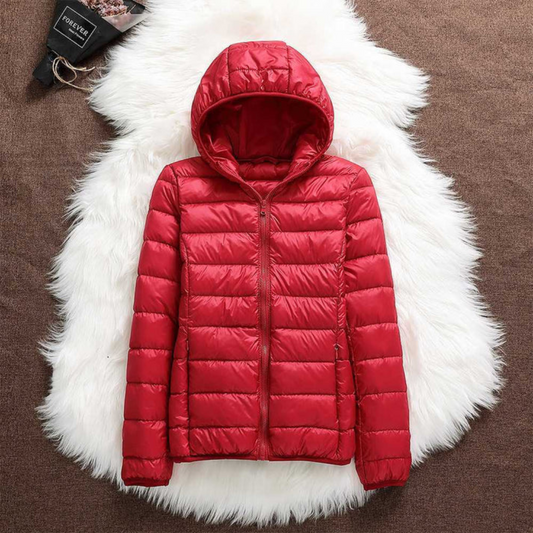 Henrietta Padded Spring Jacket | Red