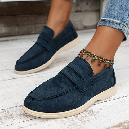 Monaco Women's Solid Color Flat Loafers