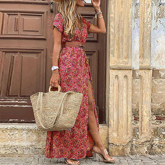 Celeste – Ibiza Maxi Dress with Belt