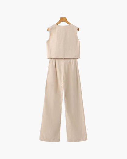 Sophia - Linen Two-Piece Set