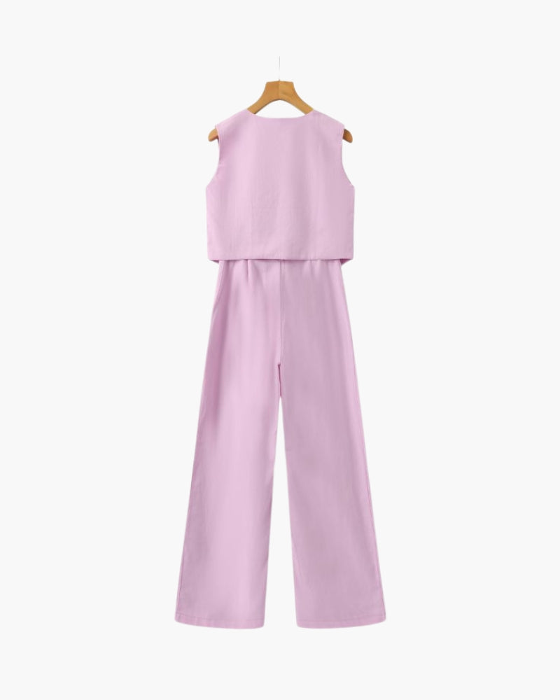 Sophia - Linen Two-Piece Set