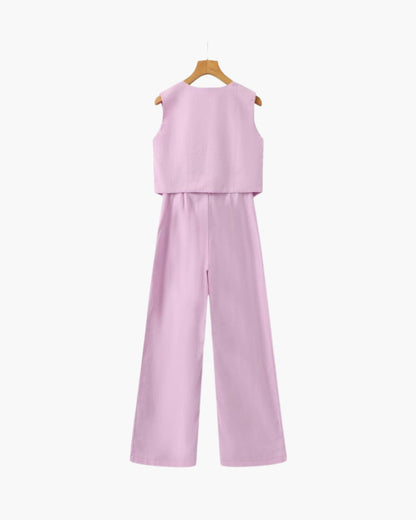 Sophia - Linen Two-Piece Set