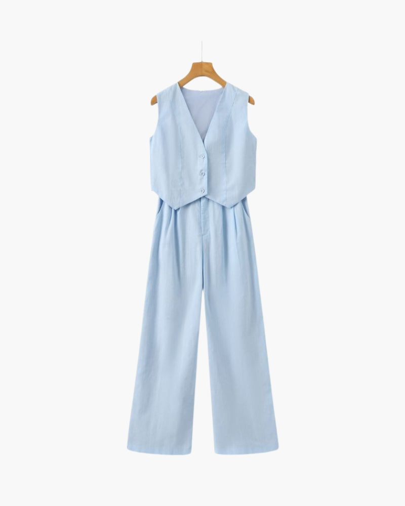 Sophia - Linen Two-Piece Set