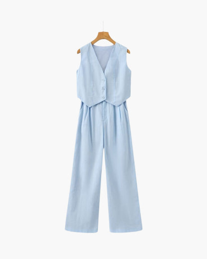 Sophia - Linen Two-Piece Set