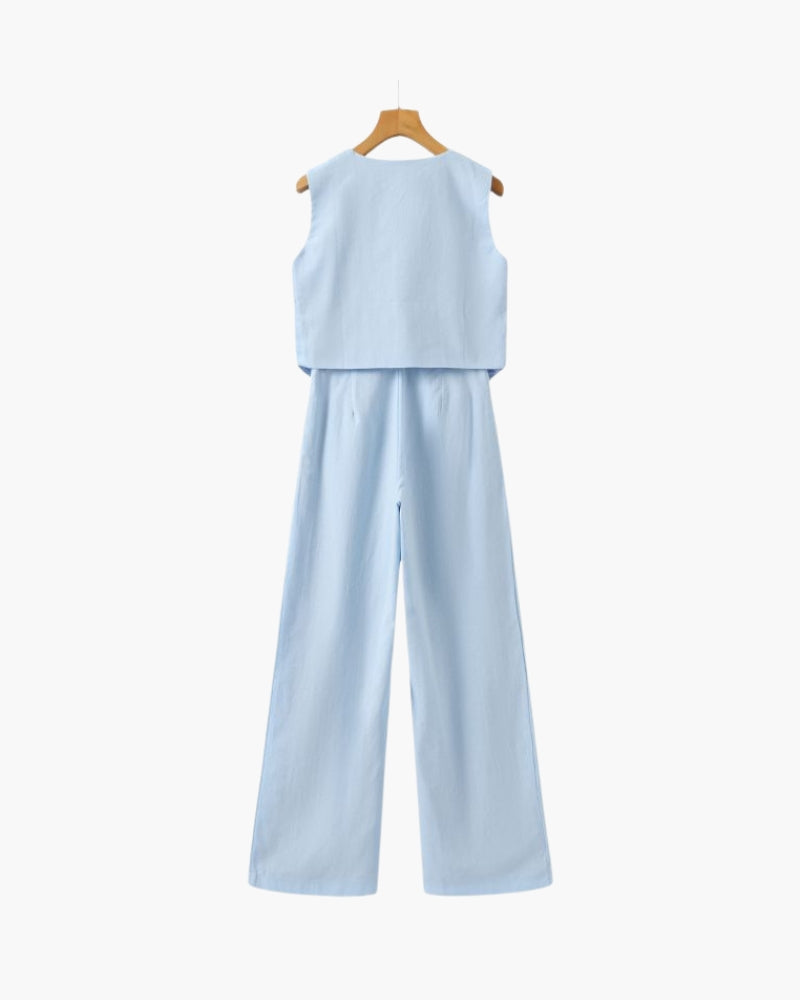 Sophia - Linen Two-Piece Set