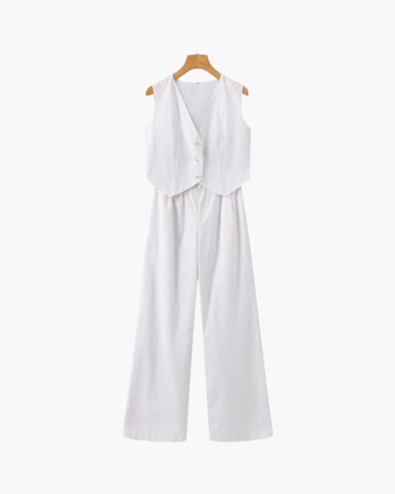 Sophia - Linen Two-Piece Set