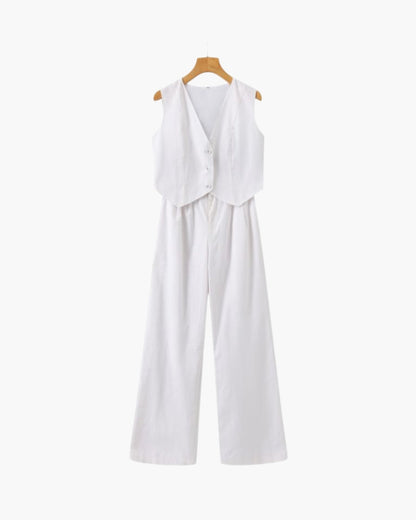 Sophia - Linen Two-Piece Set