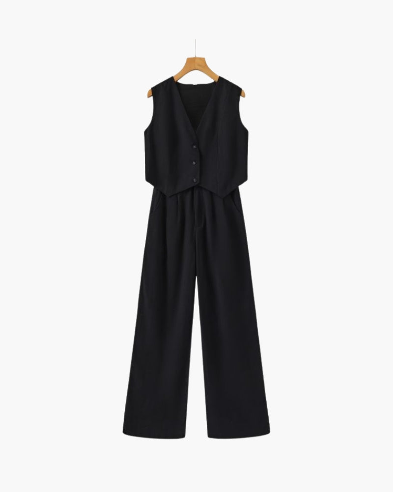 Sophia - Linen Two-Piece Set