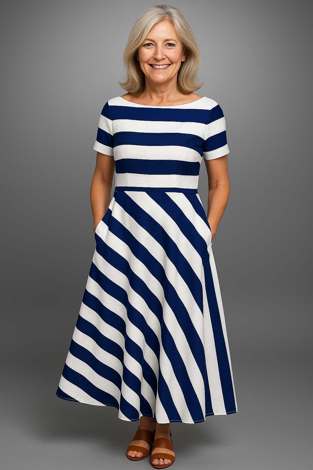 Clara Striped Maxi Dress