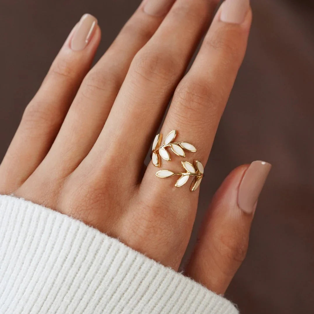 Alessandra - White Opal  Ring